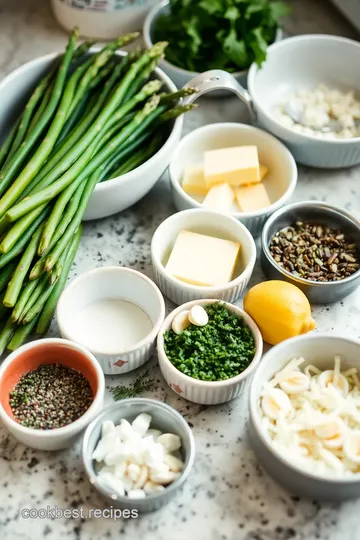 Garlic Herb Butter Sautéed Asparagus with Parmesan ingredients