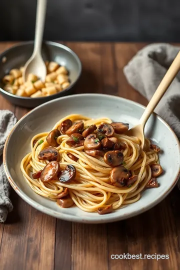 Sautéed Mushroom Pasta with Miso Sauce steps