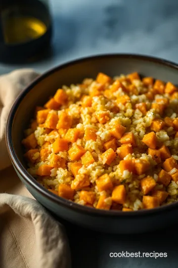 Savory Field Pumpkin Risotto with Sage and Parmesan presentation