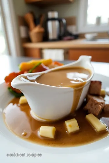 Savory Homemade Gravy in a Classic Gravy Boat steps