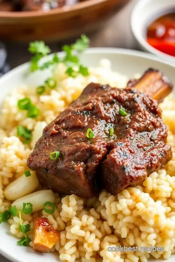 Beef Short Ribs Seasoned with Oxtail Seasoning presentation