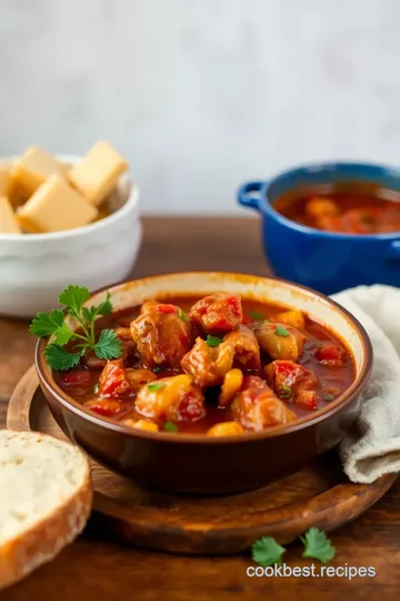 Slow Cooked Cajun Chicken Hearty Gumbo presentation