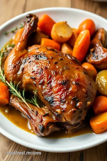 Slow-Cooked Pheasant: Tender and Flavorful presentation