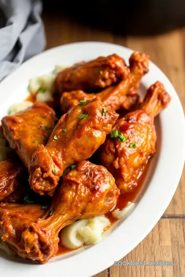 Slow Cooked Turkey Wings Recipe presentation