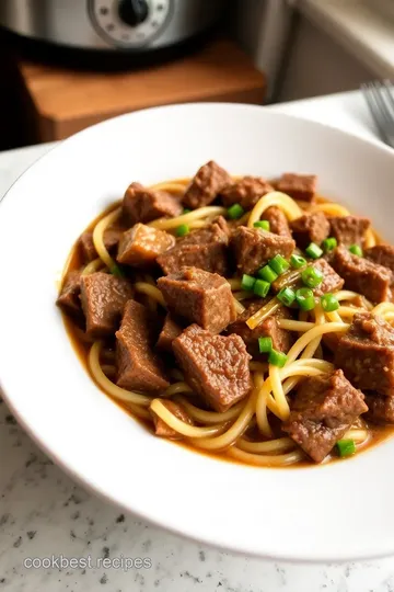 Slow Cooker Beef Ramen Noodles steps