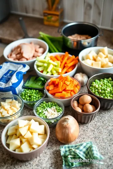 Slow Cooker Chicken Comforting Stew ingredients