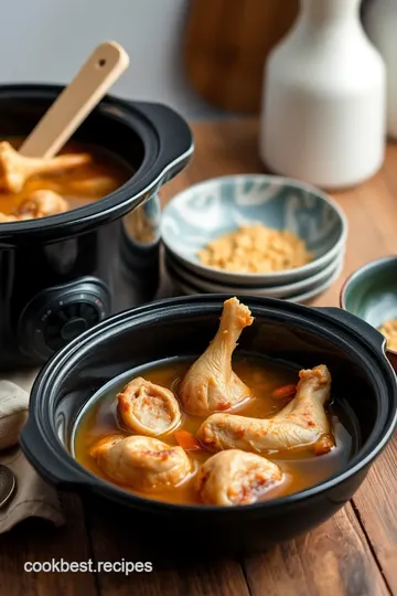 Slow Cooker Chicken Feet Flavorful Broth presentation