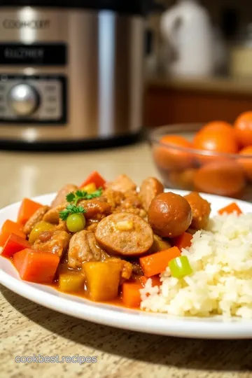 Slow Cooker Chicken Sausage & Vegetable Stew steps