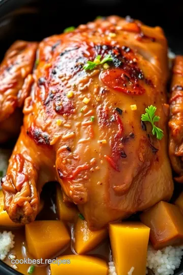 Slow Cooker Orange Glazed Duck presentation