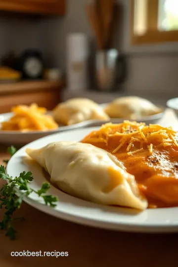 Slow Cooker Potato and Cheese Perogies steps