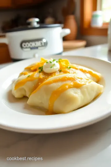 Slow Cooker Cheesy Potato Perogies steps