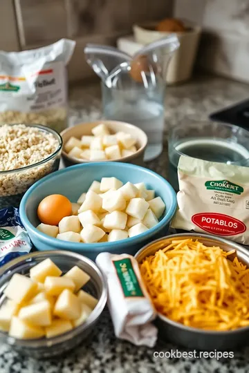 Slow Cooker Cheesy Potato Pierogi ingredients