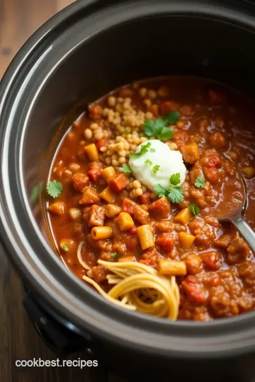 Slow Cooker Quinoa Hearty Veggie Chili steps