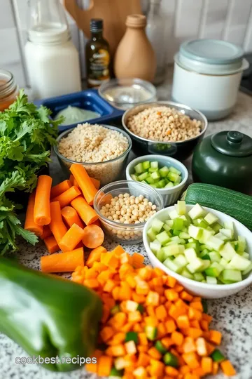 Slow Cooker DASH Diet Vegetable & Quinoa Stew ingredients