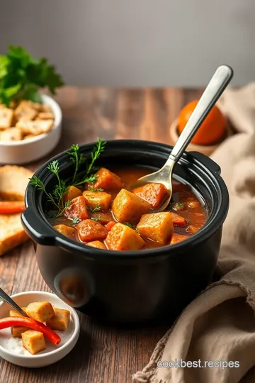 Comforting Slow Cooker Stew Hen with Rich Homemade Broth steps