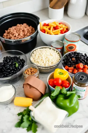 Slow Cooker Camping Chili ingredients