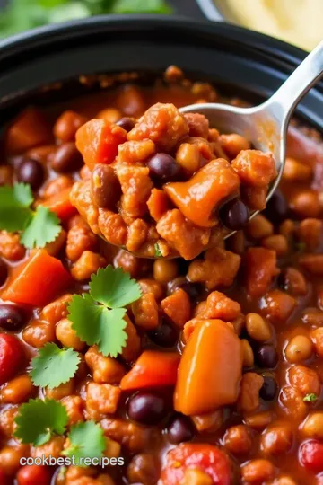 Slow Cooker Camping Chili presentation