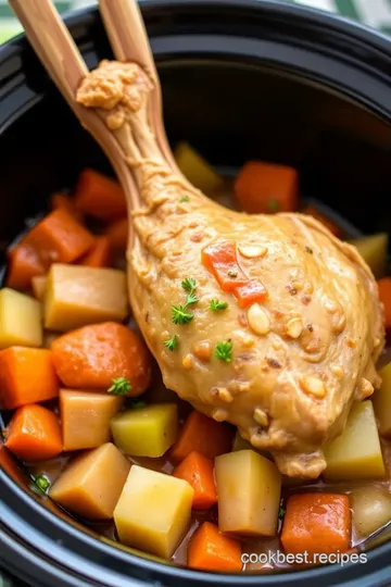 Slow Cooker Spiced Turkey Neck Stew presentation