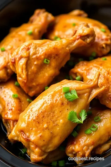 Slow Cooker Turkey Wings presentation