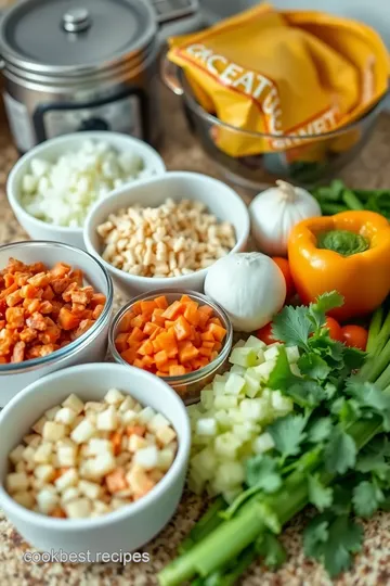 Hearty Vegetarian Chili ingredients