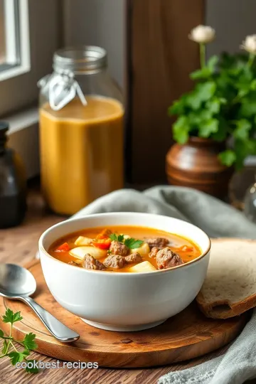 Hearty Hamburger Soup: 35-Minute Comfort Food presentation