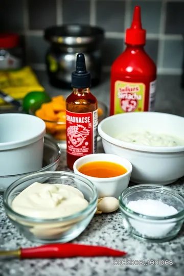 Spicy Sriracha Mayo ingredients