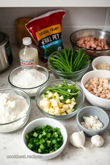 Ultimate Pork and Chive Dumplings ingredients