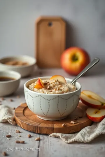 Cozy Stove Top Apple Oatmeal with Cardamom presentation