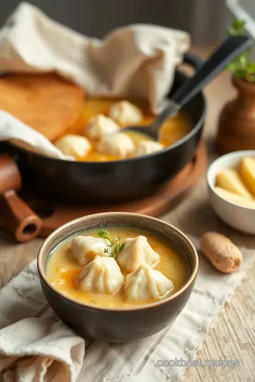 Stove Top Chicken Dumpling Soup Delight presentation