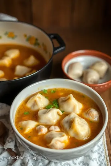 Stove Top Chicken Dumpling Soup Delight steps