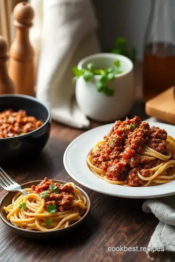 Stove Top Ground Beef Sloppy Joe Pasta presentation