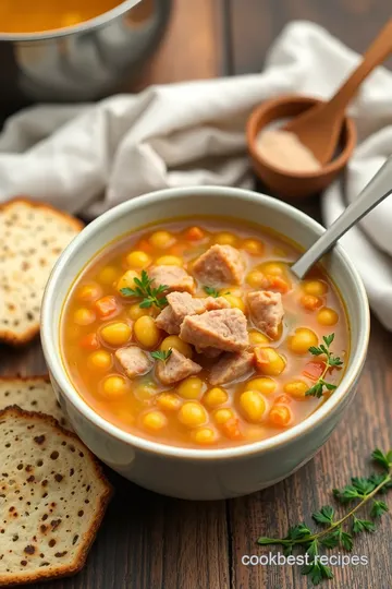 Stove Top Ham Bone Hearty Split Pea Soup steps