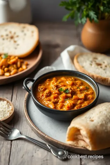 Savory Stove Top Lentil Dal with Sweet Potato presentation