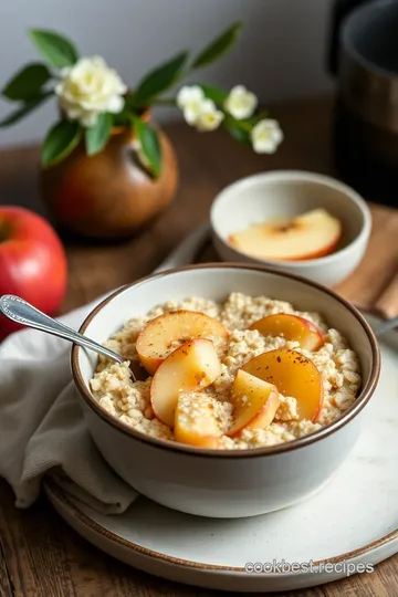 Stovetop Apple Oatmeal with Cardamom presentation