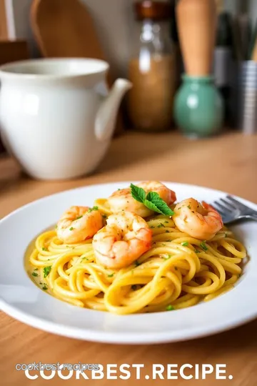 Lemon Garlic Tagliarini with Shrimp steps