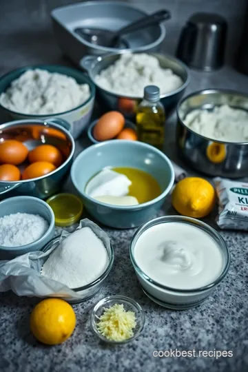 Taglierini al Limone: Fresh Lemon-Infused Taglierini Pasta ingredients