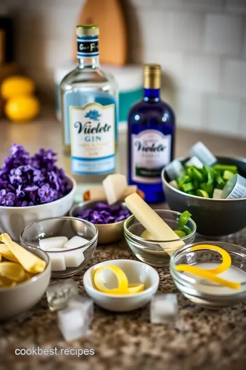 Violet Dreams: The Elegant Crème de Violette Cocktail ingredients