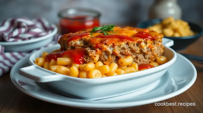 Bake Mac & Cheese Meatloaf Casserole