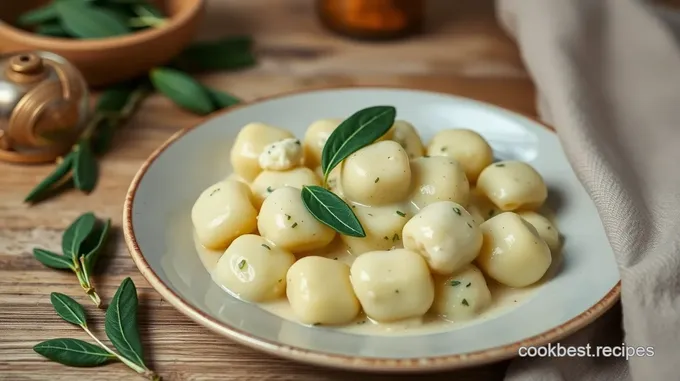 Boiled Gnocchi with Sage Butter Sauce