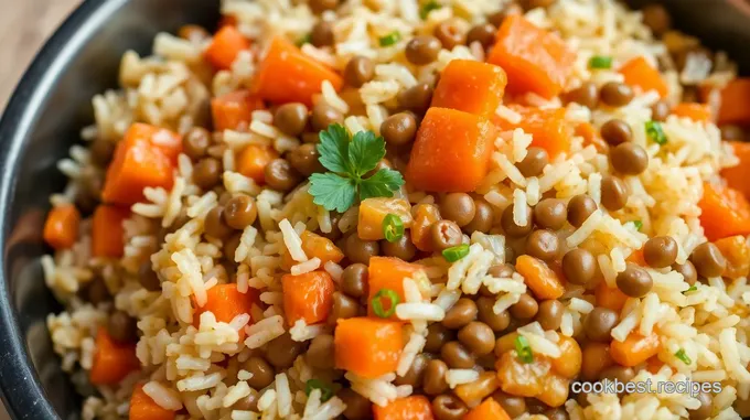 Spiced Lentil and Vegetable Pilaf