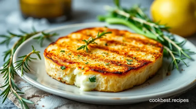 Grilled Caciocavallo Cheese with Herbed Olive Oil