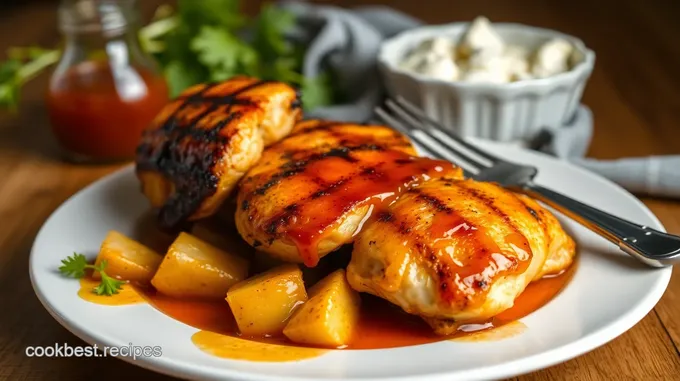 Grilled Chicken with Spicy Honey Glaze