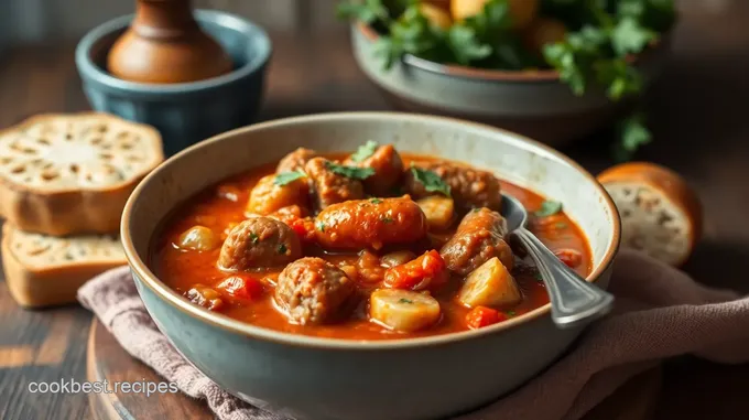 Sautéed Italian Sausage Hearty Minestrone