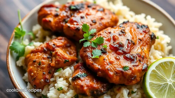 Smoky Ancho Chicken with Cilantro Lime Rice