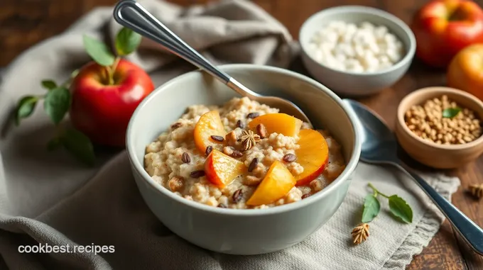 Stovetop Apple Oatmeal with Cardamom